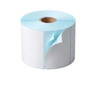 Etiquetas Térmicas en Rollo, Resistentes al Agua, en Blanco, para Impresión Directa, Etiquetas de Código de Barras, 70*40mm, Venta al Por Mayor de Fábrica