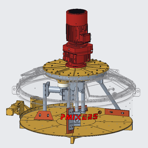 Mélangeur à béton électrique planétaire continu 500L (0,5m³) à prix abordable pour usine de fabrication de produits réfractaires, de construction et de briques - Product Image 4