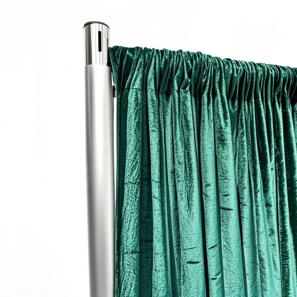 New Arrival Fancy Luxury Emerald Green Velvet Curtain Wedding Backdrop