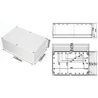 230*150*85 scatola di plastica elettronica impermeabile IP65 scatola di giunzione ABS plastica
