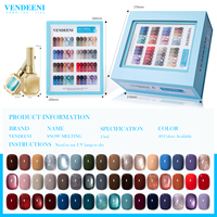 Collection de vernis gel hiver 48 couleurs, coffret gratuit, sans TPO ni HEMA, vernis gel UV 15 ml pour salon, OEM/ODM