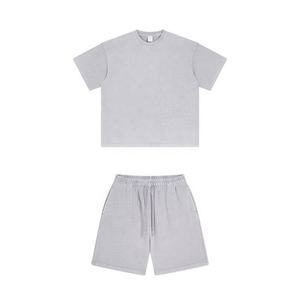 Ensemble d'été pour homme, printemps/été, nouvelle personnalisation, t-shirt et short 100% coton - Product Image 6