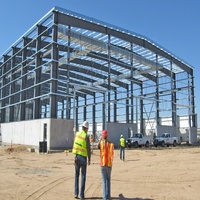 Magazzino con Struttura in Acciaio, Officina Prefabbricata con Telaio Metallico, Grande Edificio in Acciaio Pre-ingegnerizzato a Campata Libera