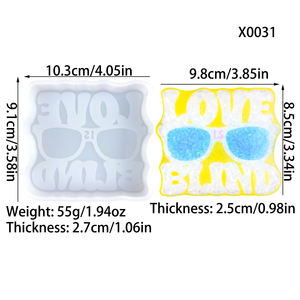 Moule en silicone pour résine fait main, style DIY, ornements décoratifs et outils pour gâteaux, pour la fabrication de résine, moule en plâtre - Product Image 4