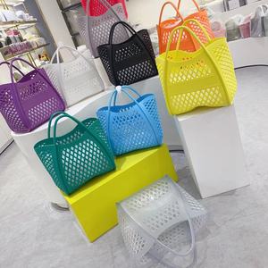 Sac à main ouvert en EVA ajouré, pochette découpée, sac à bandoulière étanche en gelée, plusieurs couleurs, léger, pour femme, idéal pour l'été et la plage - Product Image 3