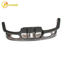 Difusor de Parachoques Trasero de Fibra de Carbono Real para Jaguar XE Sedán de 4 Puertas 2015-2017, Nuevo Estilo B C