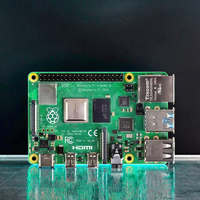 Computadora de placa única Raspberry Pi 4 Modelo B Quad-Core 64-Bit con 4GB 8GB 2GB DDR4 WiFi BT para kits de desarrollo de IA