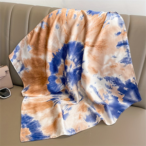 Pañuelo de Seda Satén con Estampado Paisley Borgoña para Mujer, Pañuelo de Cabeza Cuadrado Rojo de Lujo, Banda para el Cabello, Envoltura Suave para el Cuello, Accesorio Decorativo para Bolsos - Product Image 5