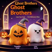 Speaker Halloween Ghost 5.3 TWS Pairing ABS Audio Portabel Dekorasi Baterai Terpasang Tipe-C Meja Luar Ruangan Hadiah