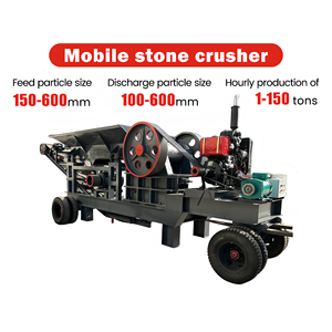 Prix de gros usine Concasseur à mâchoires mobile PE 250*4000, Ligne de production de concassage de pierres à mâchoires pour roche dure et <span class=keywords><strong>granit</strong></span>, capacité 20 tonnes/heure - Product Image 2