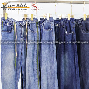 कुंगफुकिंगा शरद के दूसरे हाथ में महिलाओं की जींस बेल-पॉलिएस्टर/कपास सामग्री साफ थोक 90% - Product Image 2