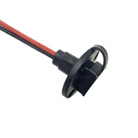 Kabel SAE 12V-24V 18AWG Konektor SAE 2 Pin ke Port SAE Sidewall Kabel Harness Panel Mount SAE Kabel Sambung Cepat