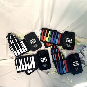 Teclado Electrónico Enrollable Plegable de 49 Teclas Arcoíris, Piano Portátil para Niños, Primeras Lecciones, Alfombra Musical de Aprendizaje Temprano - Product Image 5