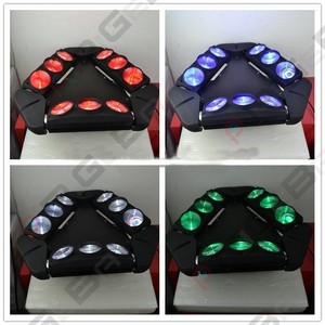 <span class=keywords><strong>9</strong></span> đầu x <span class=keywords><strong>12W</strong></span> 4in1 RGB tam giác Spider chùm dẫn di chuyển đầu ánh sáng DMX512 cho DJ bên thanh giai đoạn trang trí đám cưới - Product Image 3
