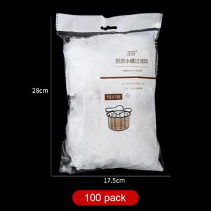 Sacchetto filtro per lavello da 100 pezzi, sacchetto filtro per lavello a rete, sacco per immondizia monouso per lavello da cucina o da bagno - Product Image 6