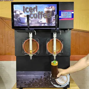 Dispensador de jugo comercial, máquina de granizado de yogur congelado, máquina de helados/máquina de aperitivos de café helado de México