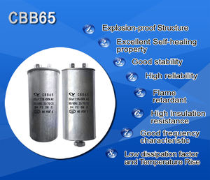 AC-Motor Anlaufkondensator 35uF 450VAC Kompressor Split-Gerät Steckbarer CBB65 Explosionsgeschützter Selbstheilender Kondensator - Product Image 3