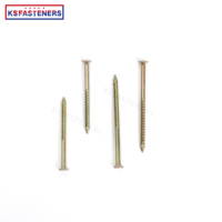 Acier inoxydable 304/316 Tête de clairon plate 100mm Bois Pont Terrasse Construction Vis Boîte en bois Emballage 3mm Dent Diamètre Nickel