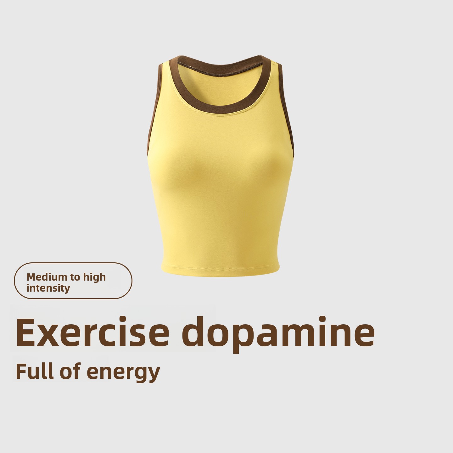 Women's Ribbed Yoga Tank Top Spandex/Nylon Breathable Summer Medium-And-High Intensity Fitness Underwear Outerwear Front
