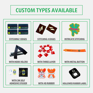 3D TPU Logo Iron-On Transferencia de Calor Bordado Cosido Parche de PVC Fieltro Metal Encaje Decoración Corazón Flor Forma para Prendas de vestir Sombreros - Product Image 6