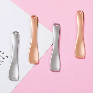 Custom Logo Mini Zinc Alloy Massage Face Cosmetic Facial <b>Makeup</b> Spatula <b>Eye</b> Cream Spoon - Product Image 4
