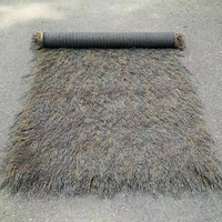 Toiture en chaume synthétique, rouleau de paille artificielle mexicaine, gazon synthétique pour palapa, chaume pour bar tiki, cabane, patio, fête hawaïenne