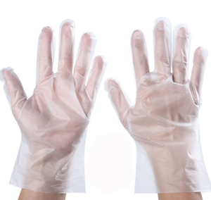 Gants en plastique jetables épais, 10 pièces, manicle de restauration, soins des cheveux, <span class=keywords><strong>film</strong></span> à main, homard, transparents, durables, en PVC - Product Image 1