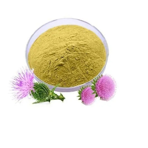 Silybum Marianum Mariendistel Trockenextrakt 80% Silymarin Pulver Botanischer Pflanzenextrakt für Nahrungsergänzungsmittel-Inhaltsstoffe - Product Image 2
