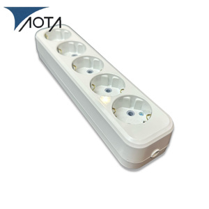 ปลั๊กพ่วงอุตสาหกรรมยุโรป AOTA พร้อมเต้ารับ 3/5 ช่อง สายยาว 1.8 เมตร รองรับกระแสไฟ 10 แอมป์ และตัวป้องกันปลั๊กไฟแบบกลม - Product Image 5