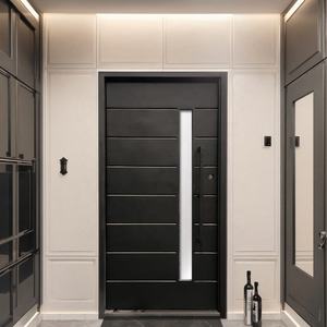 زجاج حديدي متين بسيط وعصري مقاوم للرياح يتميز بسهولة التركيب للاستخدام الخارجي لقاعة الشقق والفيلات - Product Image 5