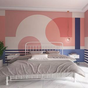 Papel Tapiz Autoadhesivo Impermeable, Papel Tapiz de Arte Geométrico Moderno para Sala de Estar, Dormitorio y Decoración de Paredes de Fondo de Sofá - Product Image 4