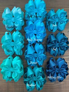 Grands arcs de cheveux en couches avec nœud en pointe sur les dents pinces crocodiles énormes grands arcs de cheveux de boutique - Product Image 5