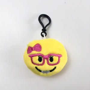 Porte-clés en peluche avec pendentif à expression emoji, jouets pour machine à griffes, cadeau de la Saint-Valentin - Product Image 3