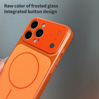 Coque de téléphone avec logo personnalisé Convertir pour Apple 17 Pro Max Coque de téléphone magnétique en verre mat pour iPhone 16 15 14 13 Pro 17 Air