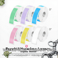 Rouleau d'étiquettes thermiques 57 mm, imperméables et résistantes à l'huile, adhésives pour mini-imprimante thermique, étiquettes de prix, matériel de rangement domestique en papier
