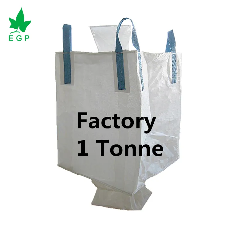 EGP prezzo basso di fabbrica 2023 nuovo prodotto 1 tonnellata 2 ton bigbag super sacchi 1000kg PP big bulk jumbo FIBC bag in vendita