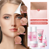 Labels privés Peach Lactobacillus Ensemble de soins de la peau du visage doux et nourrissant Coffret cadeau luxueux apaisant hydratant en profondeur