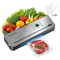 75kPa 120W 30cm 4L/min coupe-sac tuyau externe sec humide cuisine alimentaire machine sous vide soudeuse emballage alimentaire