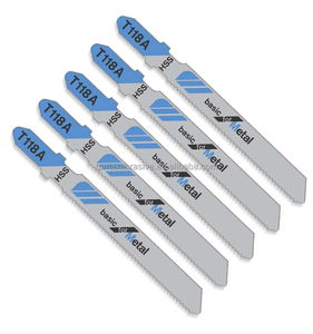 Jeu de 5 lames de <span class=keywords><strong>scie</strong></span> <span class=keywords><strong>sauteuse</strong></span> multi-usages à tige en T optimisées <span class=keywords><strong>Lame</strong></span> de <span class=keywords><strong>scie</strong></span> à dé<span class=keywords><strong>couper</strong></span> en plastique <span class=keywords><strong>PVC</strong></span> pour bois extra propre - Product Image 1