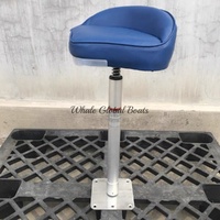 Chaises hautes en plastique Chaise triangulaire facile pivotante pour Bass Boat Siège de pêche pour petit bateau