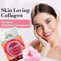 Complément alimentaire beauté multivitaminé pour la peau, les cheveux et les ongles, emballage personnalisé, 60 gommes