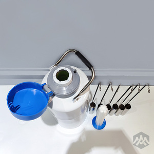 Yds ถังเก็บอลูมิเนียมอัลลอยด์สีขาว20ลิตรลำกล้องขนาด125มม. ภาชนะบรรจุสารเคมีไนโตรเจนเหลวความดันสุญญากาศ - Product Image 4