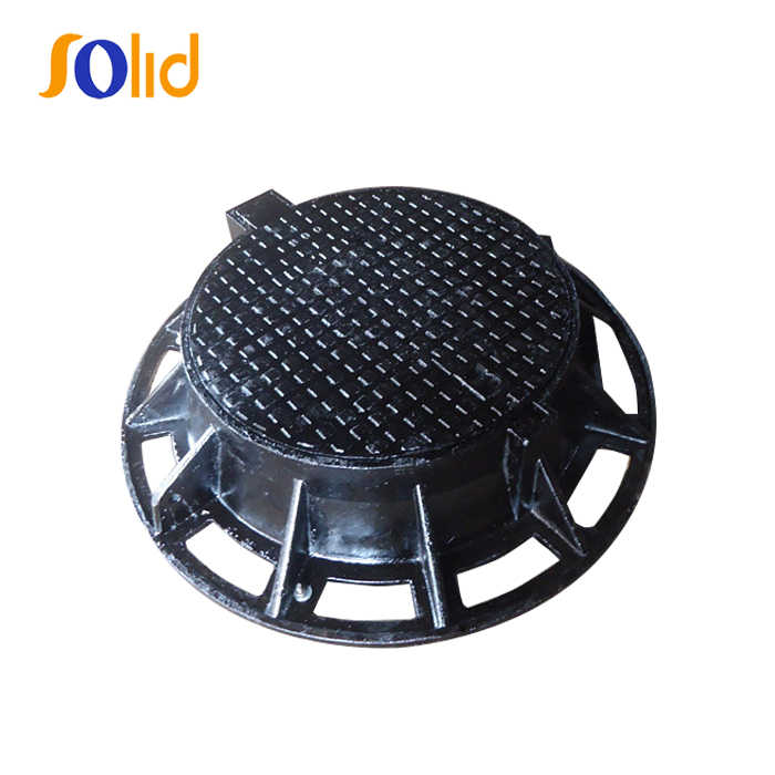 EN124 F900 Round Cast Iron Rain Drainage Black Bitumen Painting Manhole Cover thumbnail-1