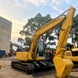 Excavatrice sur chenilles Komatsu Pc128US-2EO Jaune Mini pelle hydraulique de construction 12 tonnes - Product Image 1