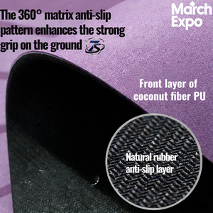 Tapete de <span class=keywords><strong>Yoga</strong></span> de Alta Calidad, de Caucho Natural y PU, 5mm de Grosor, Suave, Ecológico, <span class=keywords><strong>Antideslizante</strong></span>, con Logotipo Personalizado, 183cm de Longitud, para Práctica de <span class=keywords><strong>Yoga</strong></span> en Gimnasio - Product Image 2