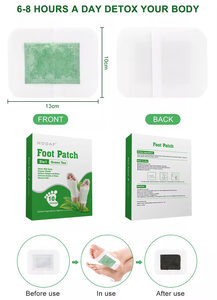 HODAF OEM Groothandel Hot Selling 2-in-1 Kruiden Voet <span class=keywords><strong>Detox</strong></span> Pleisters Dieptereinigende Natuurlijke Voetpads 10 stuks per doos voor betere slaap - Product Image 6