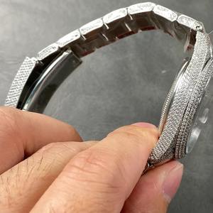 Reloj Mecánico de Lujo Personalizado con Diamantes de Sílice 18k, Alta Calidad 904, Multifunción, Automático, para Parejas - Product Image 3