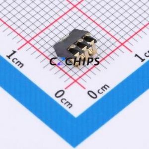 GT-BTP16003-0180B-014B Blade/Spring Contact Battery Connector SMD,P=1.6mm Connector Spring Contact Type 1.6mm 3P Vertical Mount - Product Image 2