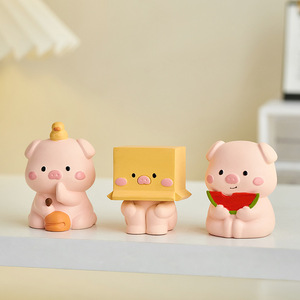 ตุ๊กตาหมูการ์ตูนน่ารักสำหรับโต๊ะทำงานและสำนั<span class=keywords><strong>ก</strong></span>งาน ของต<span class=keywords><strong>ก</strong></span>แต่งเพื่อการบำบัดและคลายเครียด สำหรับทางเข้าห้องนอน ห้องรับแขก - Product Image 2