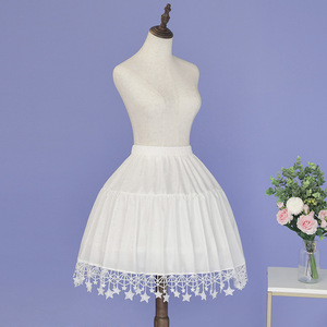 Falda <span class=keywords><strong>de</strong></span> tul Lolita ajustable con diseño <span class=keywords><strong>de</strong></span> estrella <span class=keywords><strong>de</strong></span> mar, ideal para el día a día, estilo Summer Dream Weaving Garden, con motivos florales. - Product Image 3